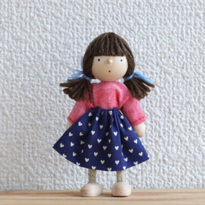 女の子・紺ハート