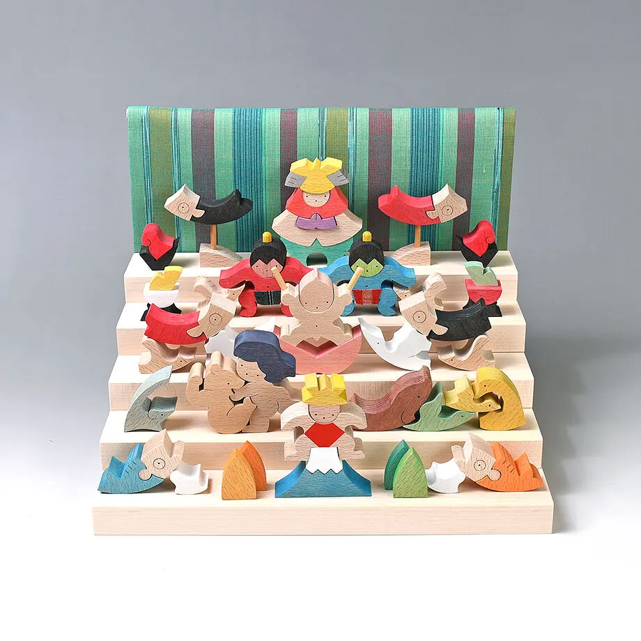 KK246Y里山円武者五段飾り・普通垂幕【黄】