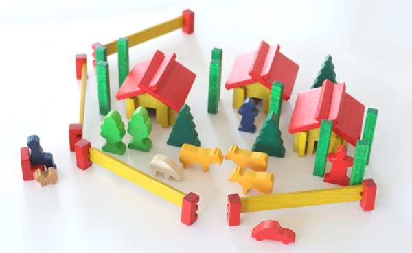 デュシマ ミニ積木：基本積木と組み合わせて活躍 | krtek select toys