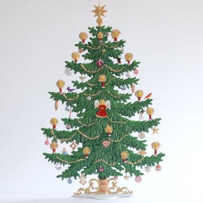 シュバイツアー 錫製スタンド クリスマスツリー20cm